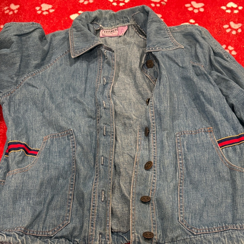 Gitano Denim Jacket with Multicolor Accents